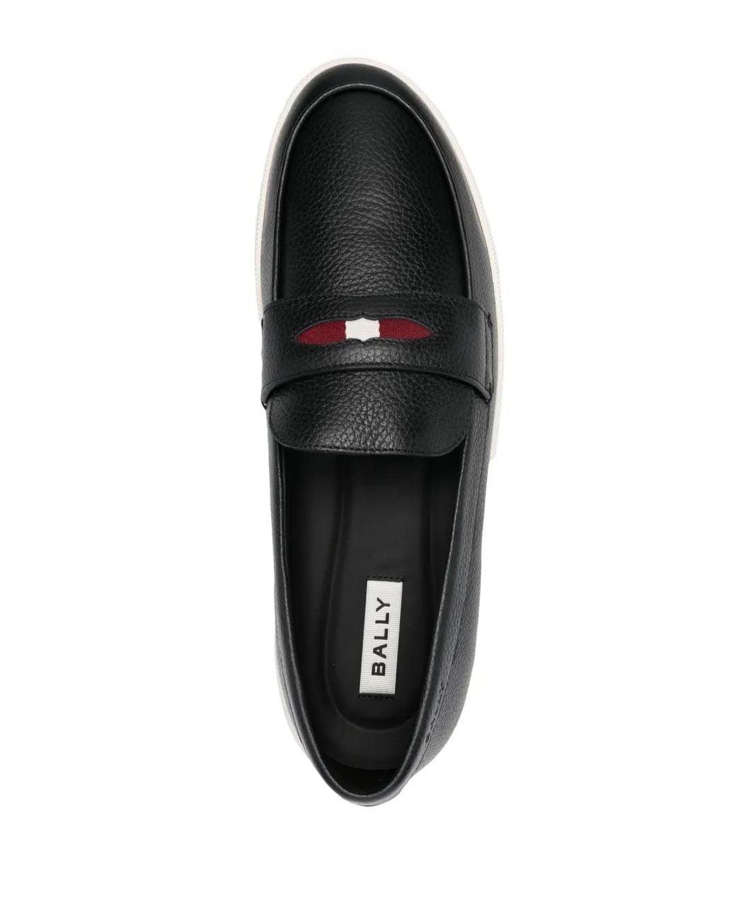 Bally Black Embossed-Logo Sneakers for men