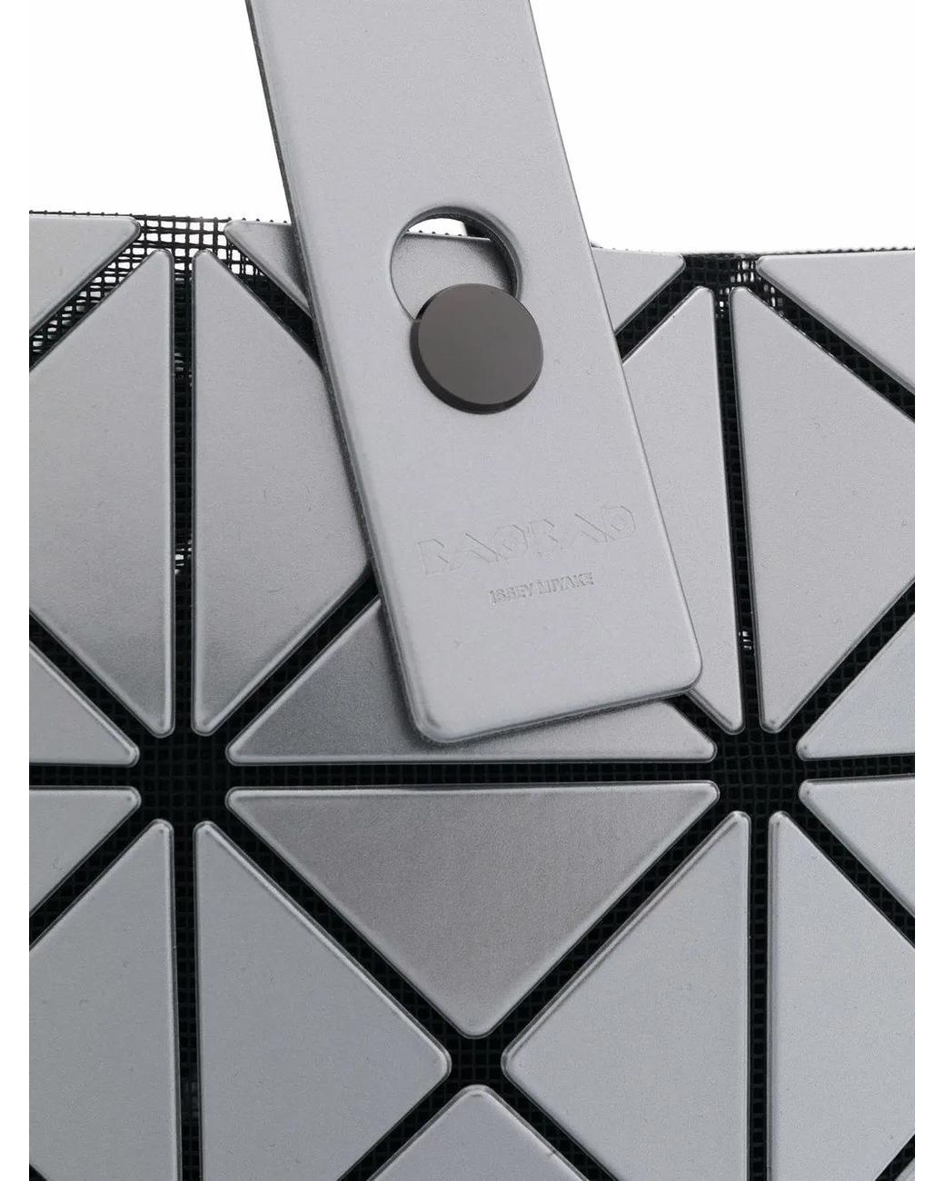 Issey Miyake White Lucent Geometric-Panelled Tote Bag
