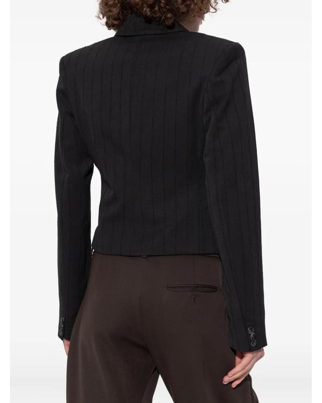 Chaqueta Petite A Rayas Diplomáticas AVAVAV de color Black