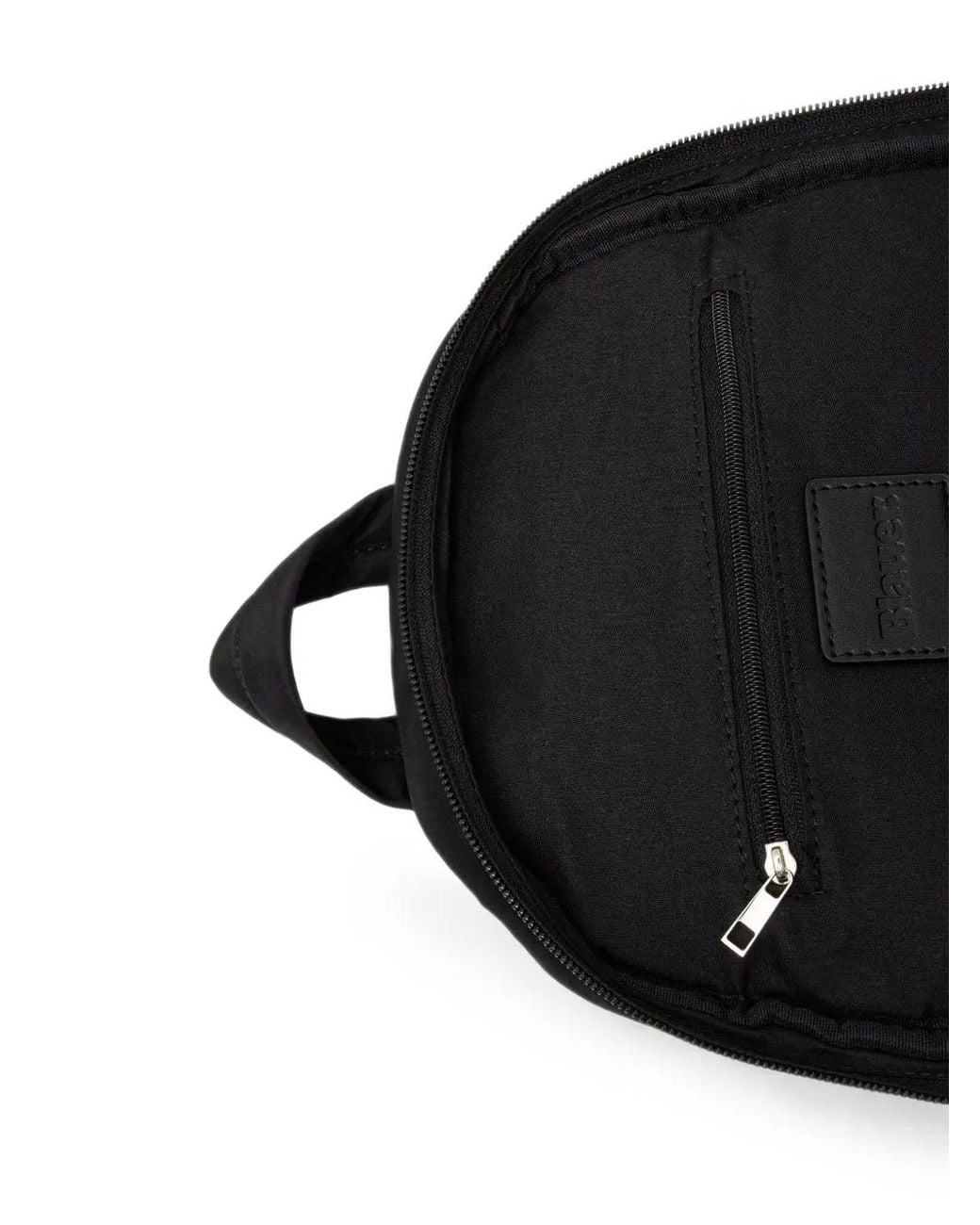 Blauer Black Padded Logo-Patch Backpack