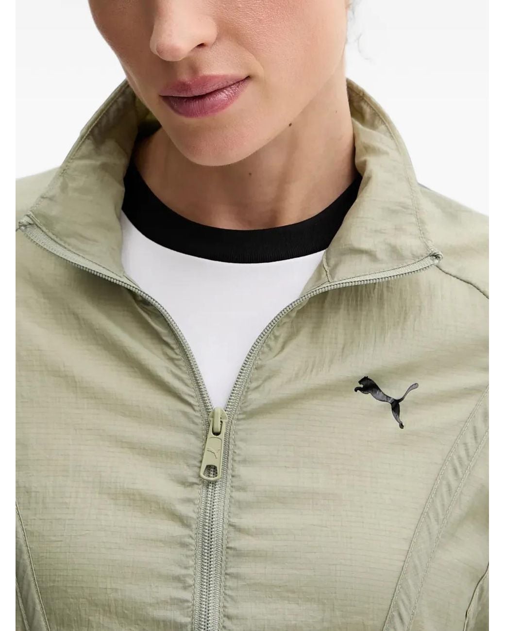 PUMA Multicolor Dare To Drawstring-Hem Panelled Jacket