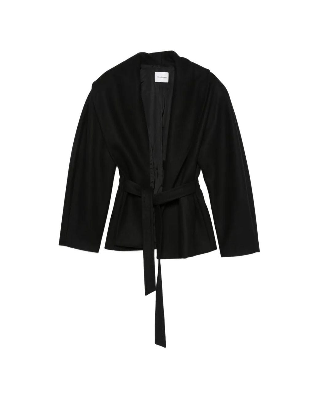 ANDAMANE Black Niki Long-Sleeve Belted Jacket