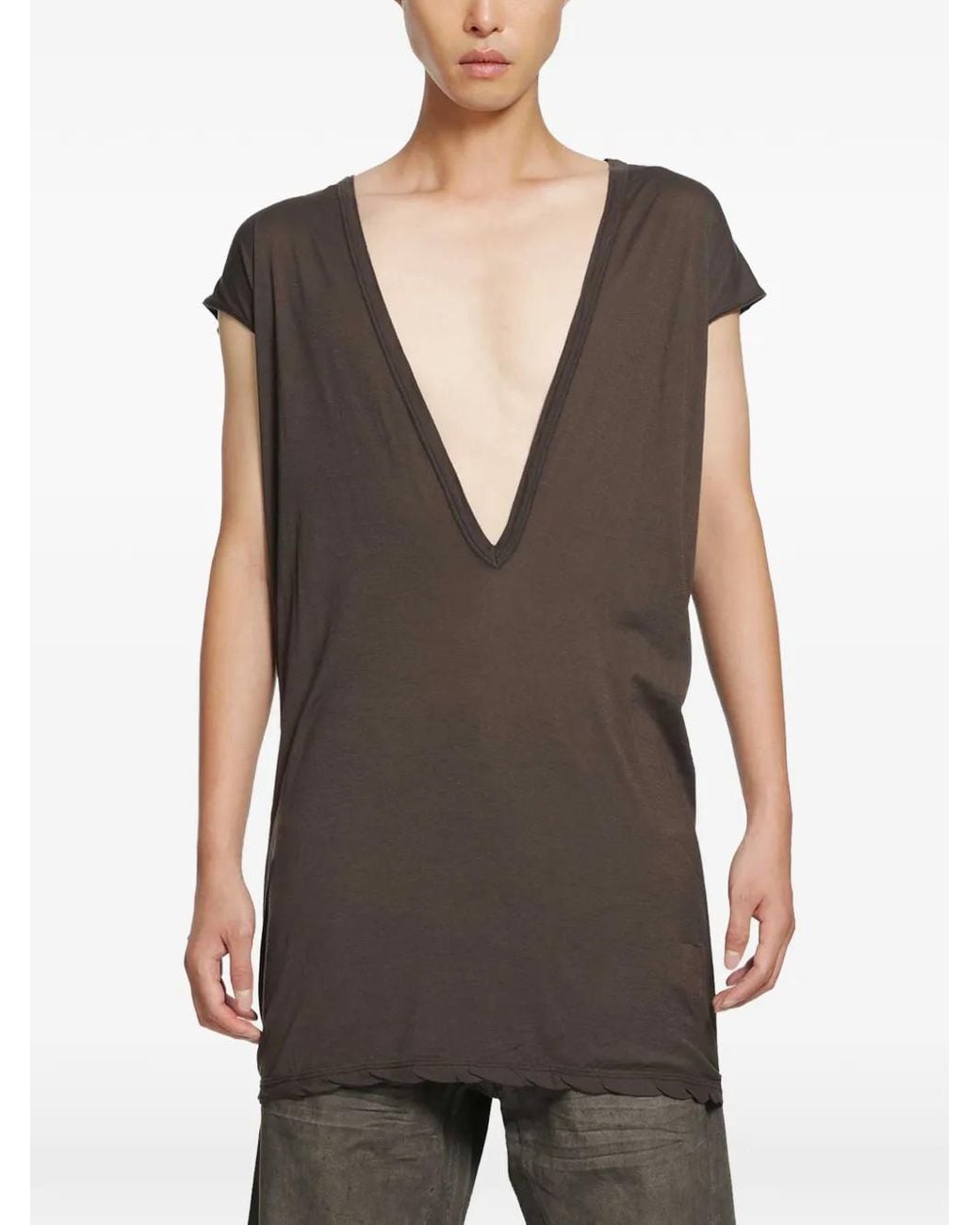 Rick Owens Gray Dylan T-Shirt for men