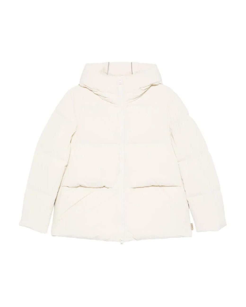 Plumífero Con Capucha Woolrich de color White