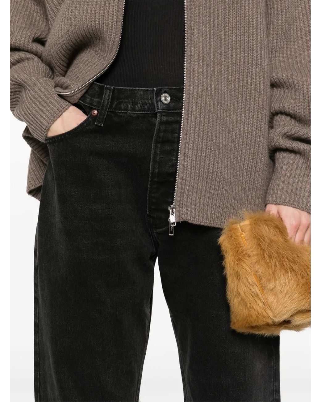 AYA MUSE Black Tapered Jeans