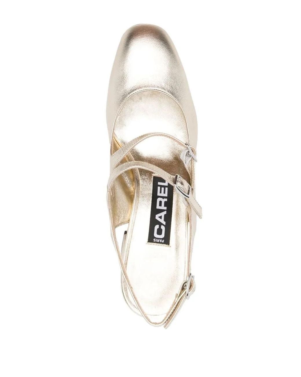 CAREL PARIS White Double-Buckle 65Mm Sandals