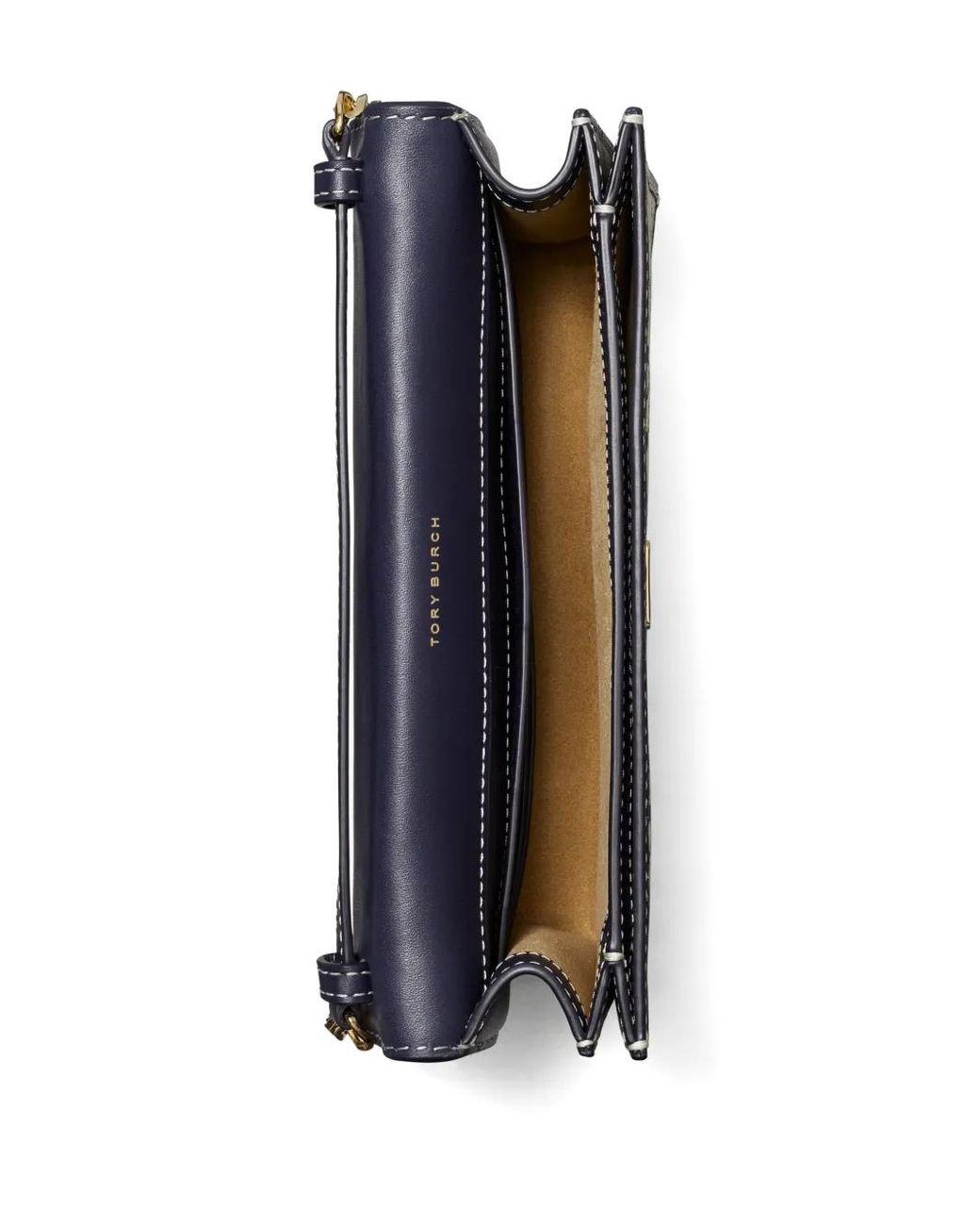 Tory Burch Blue T Monogram Envelope Crossbody