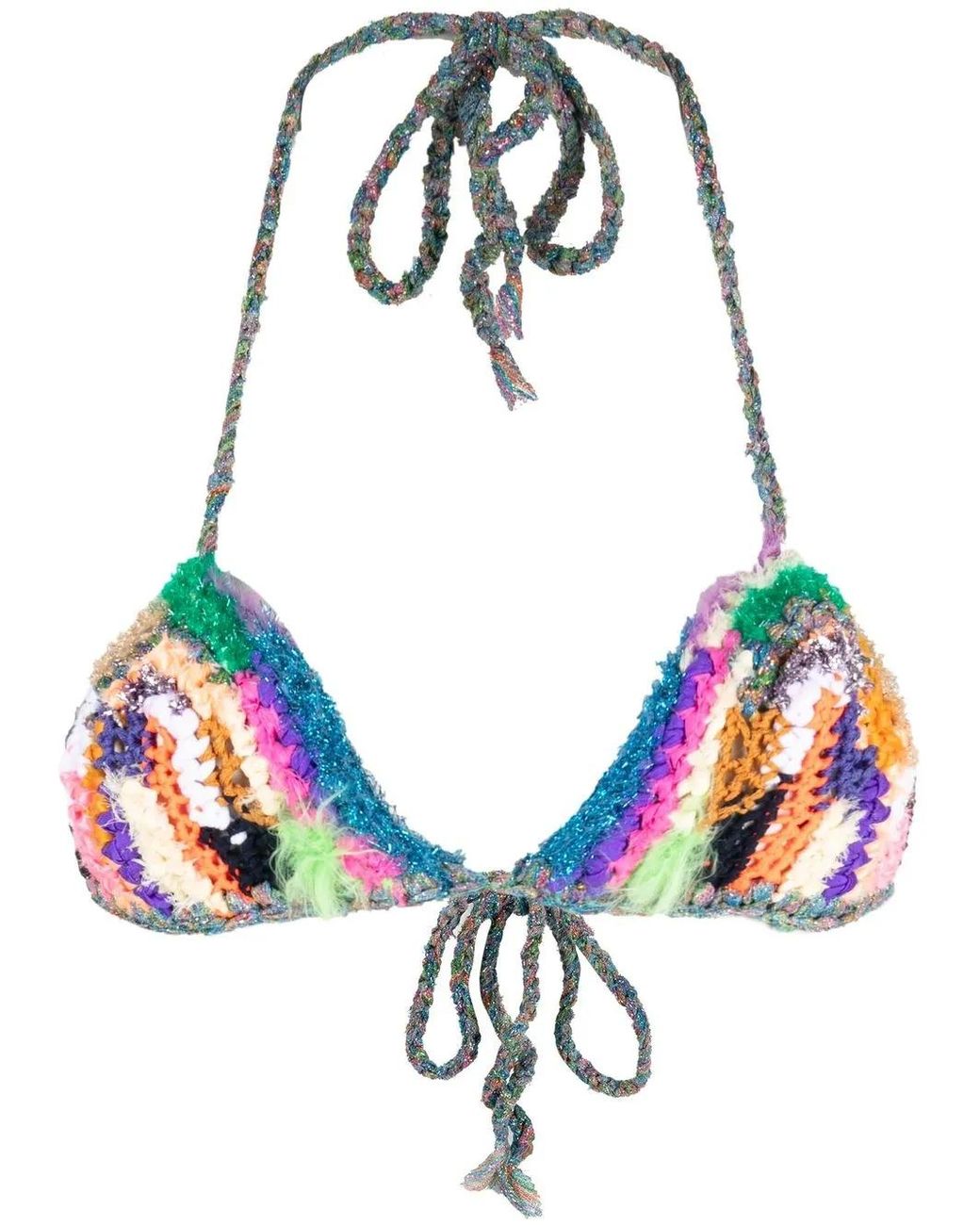 Forte_forte White Knit Bikini Top