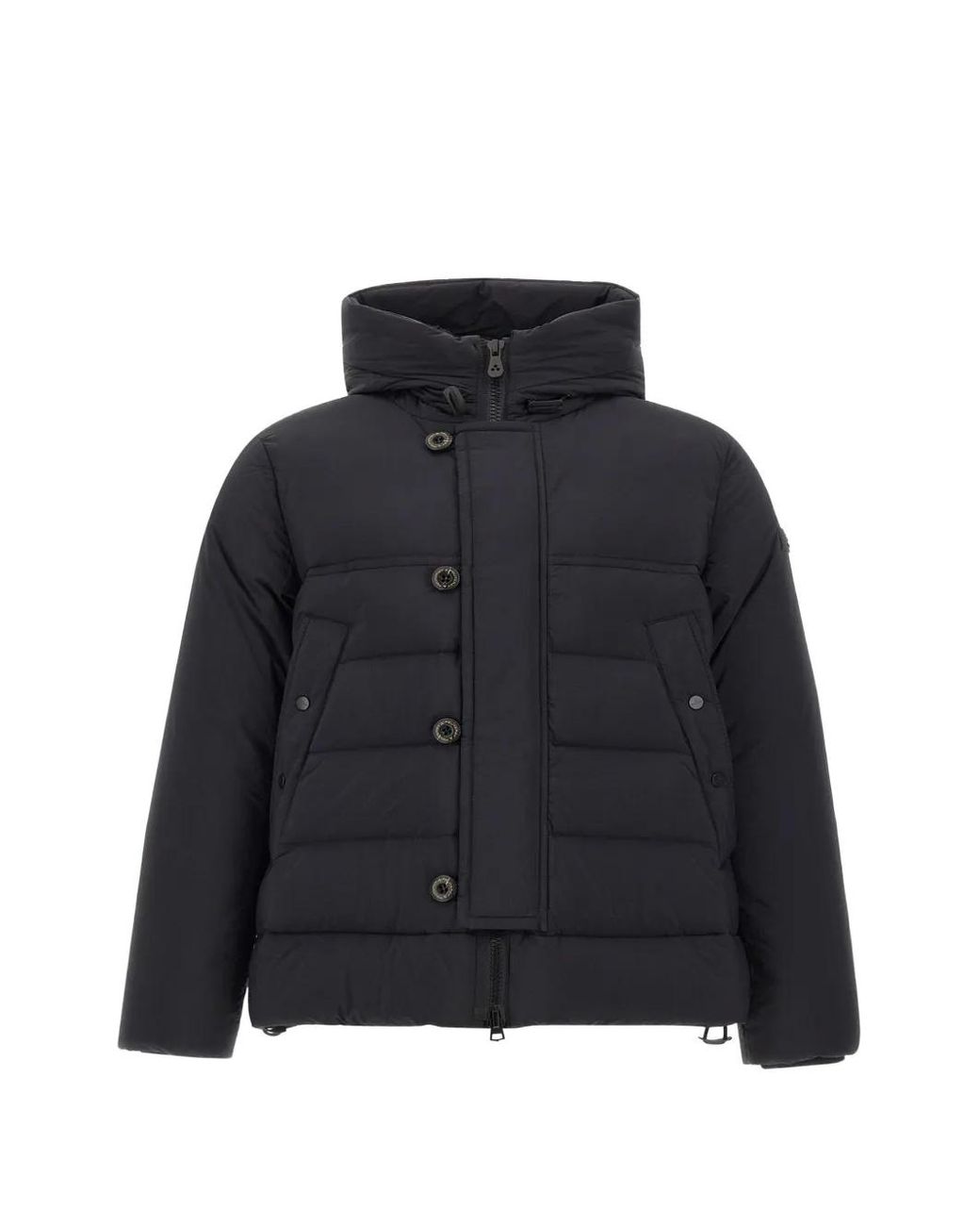 Peuterey Black Eddie Padded Down Coat for men