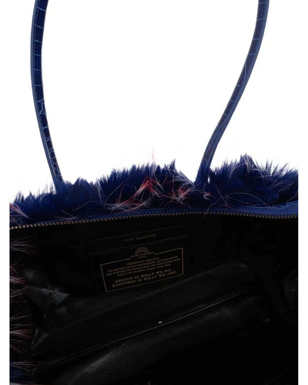 Kurt Geiger Blue Sloane East-West Shoulder Bag