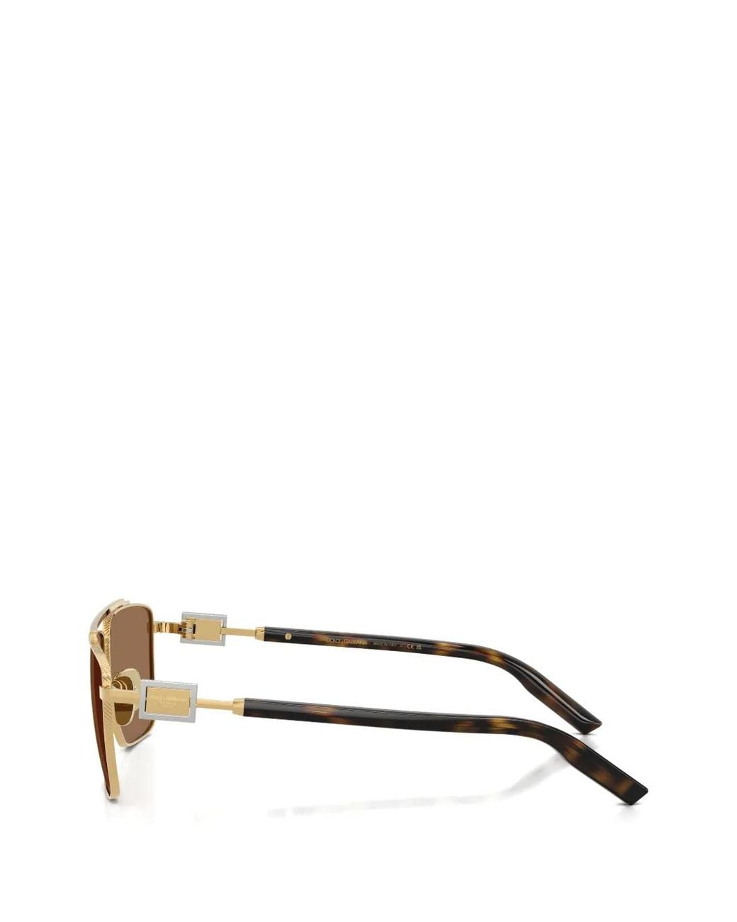 Dolce & Gabbana Metallic Pilot-Frame Sunglasses for men