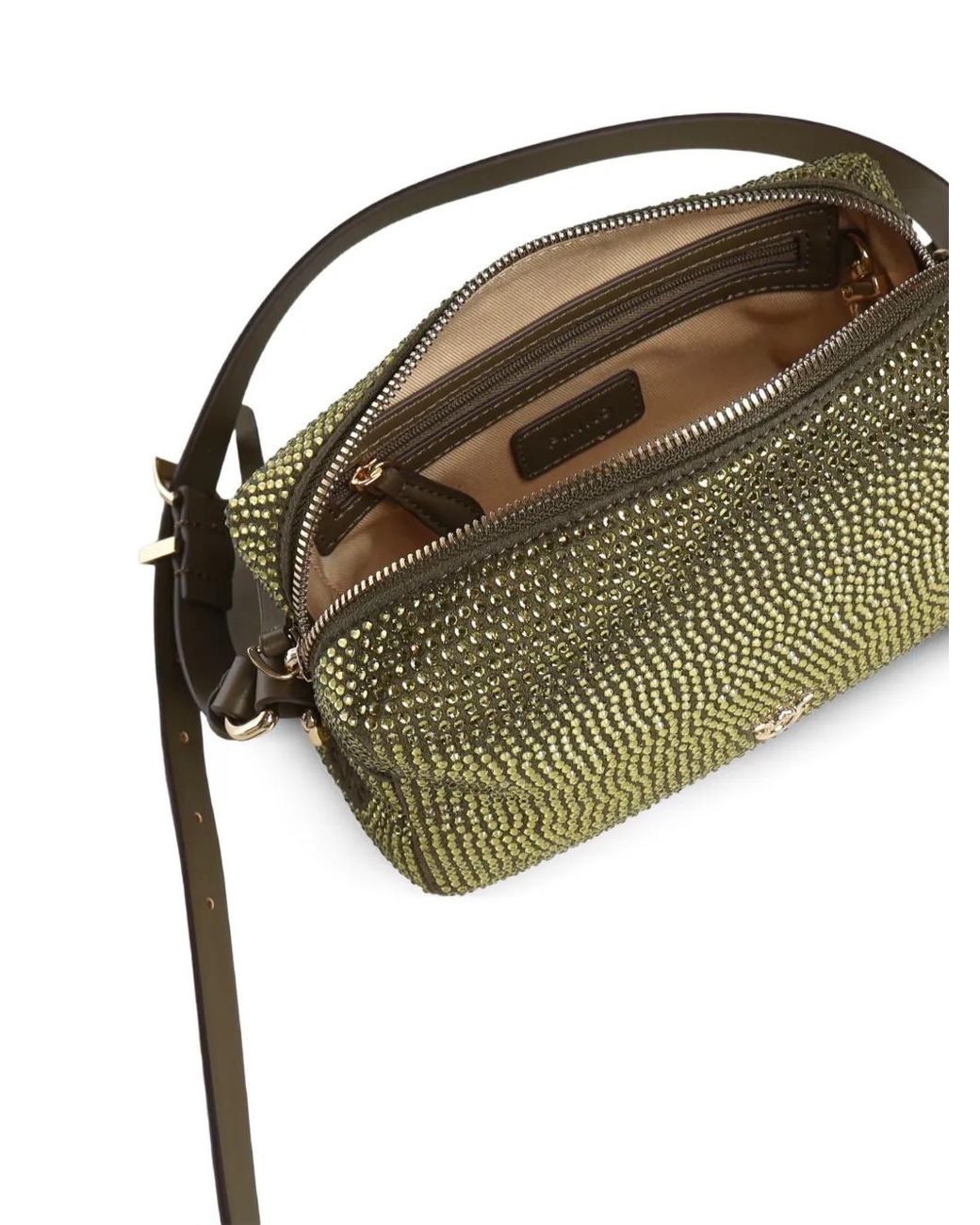 Pinko Metallic Rhinestone-Embellished Shoulder Bag