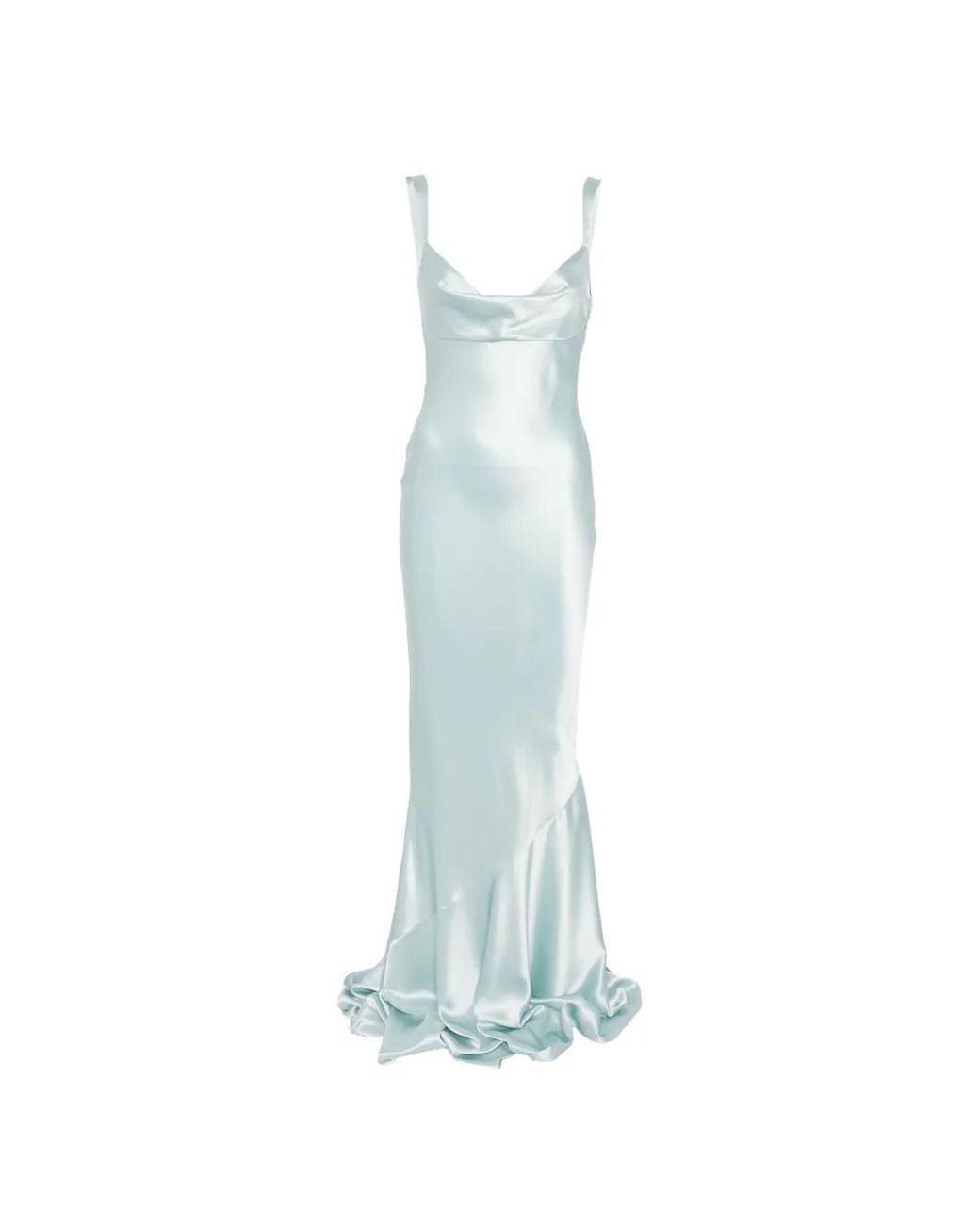 short white satin dress Zapakasa Women Wedding with Ruffles Halter category_autumn-edit Color classification:Rose Red Repton Blue Two Tone