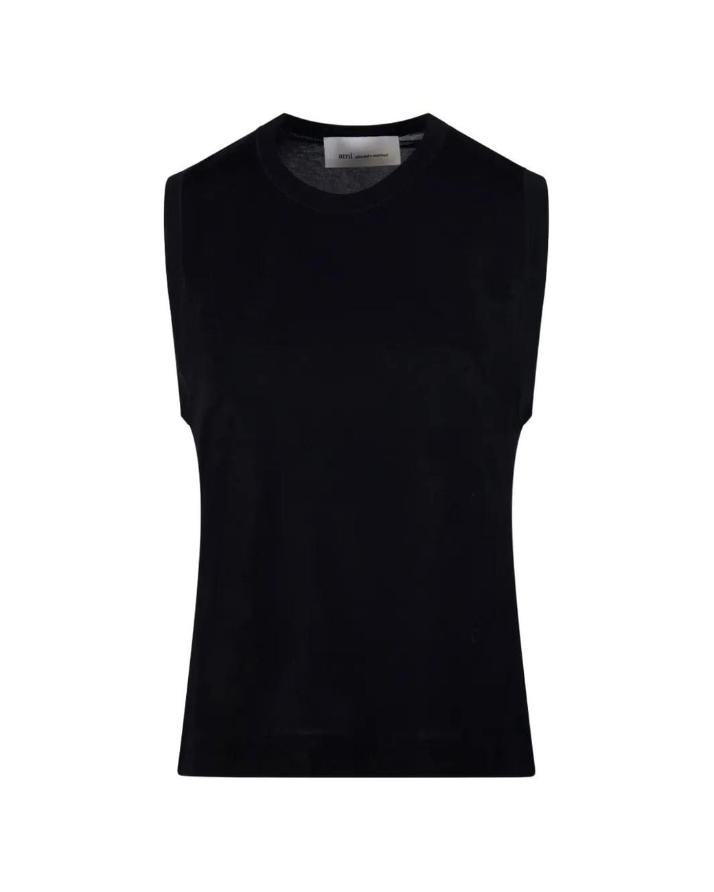 AMI Black Ami De Coeur Tank Top