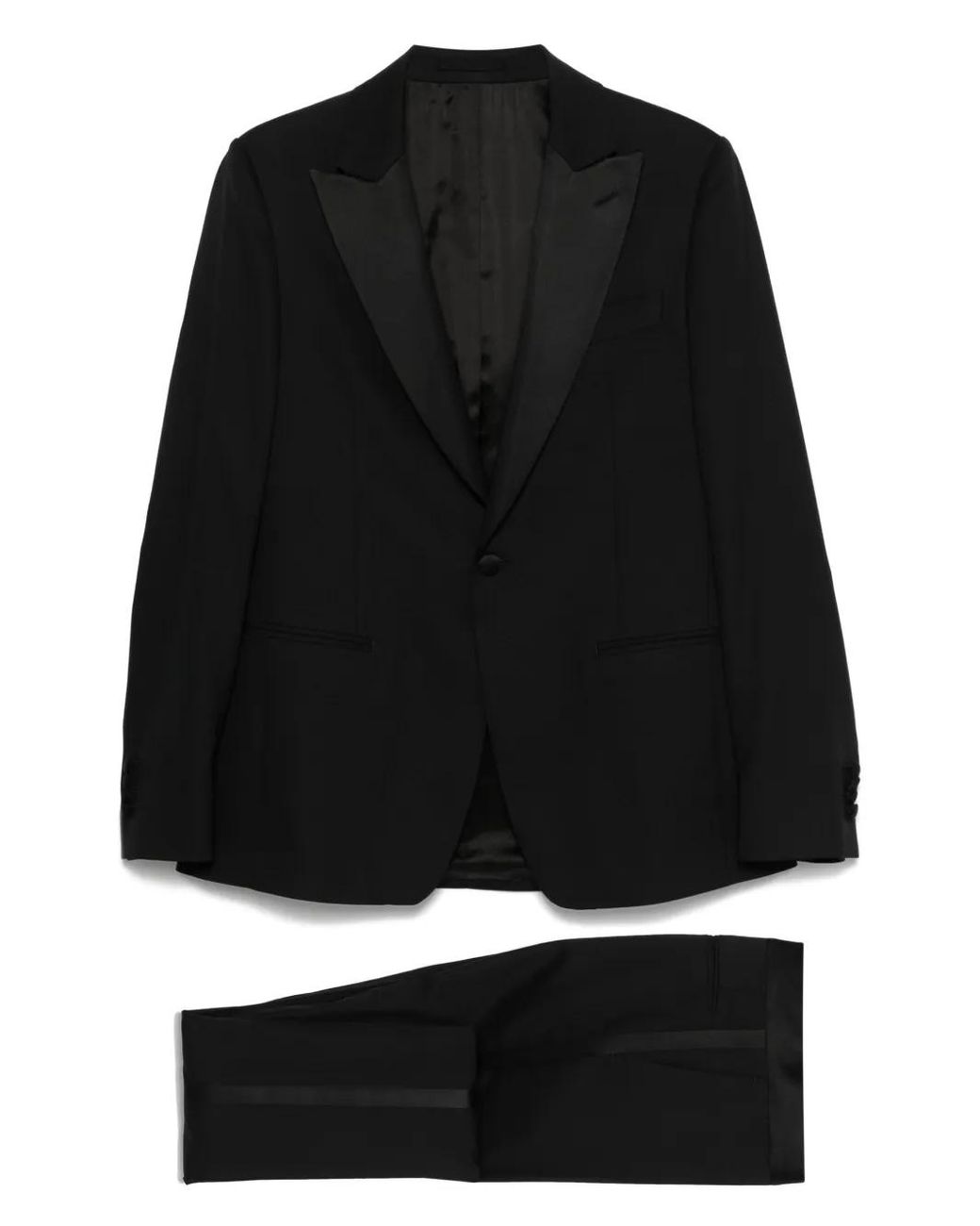 Lardini Black Single-Breasted Suit for men