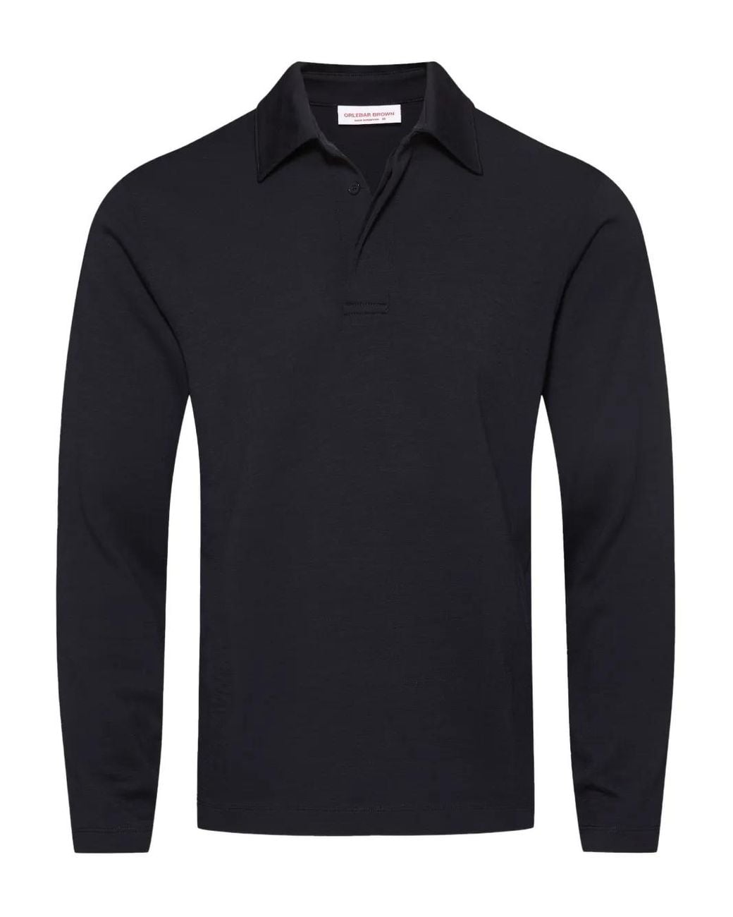 Orlebar Brown Blue Ben Long-Sleeve Polo Shirt for men