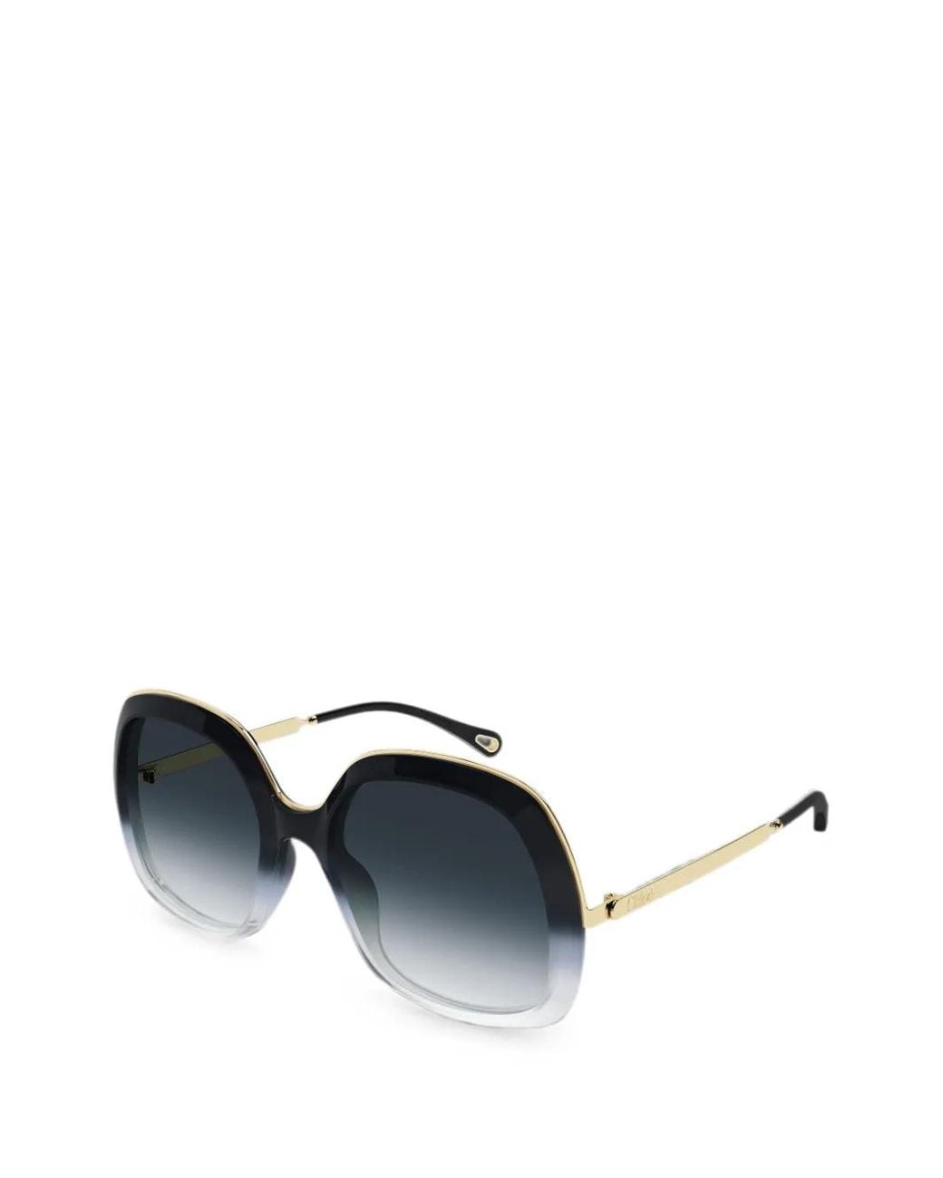 Chloé Black Gradient Square-Frame Sunglasses