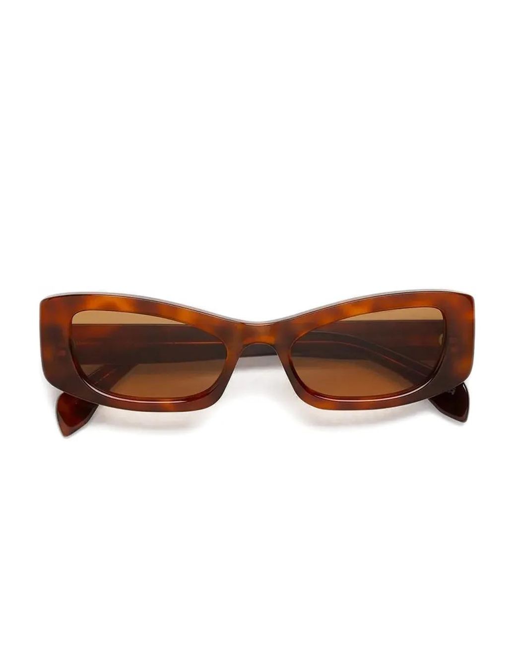 Marni Brown Rectangle-Frame Sunglasses