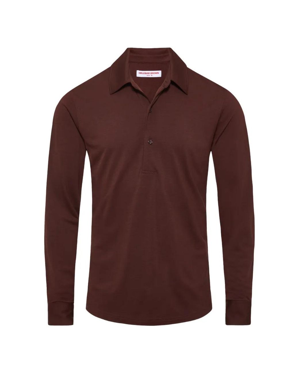 Orlebar Brown Purple Sebastian Long-Sleeve Polo Shirt for men