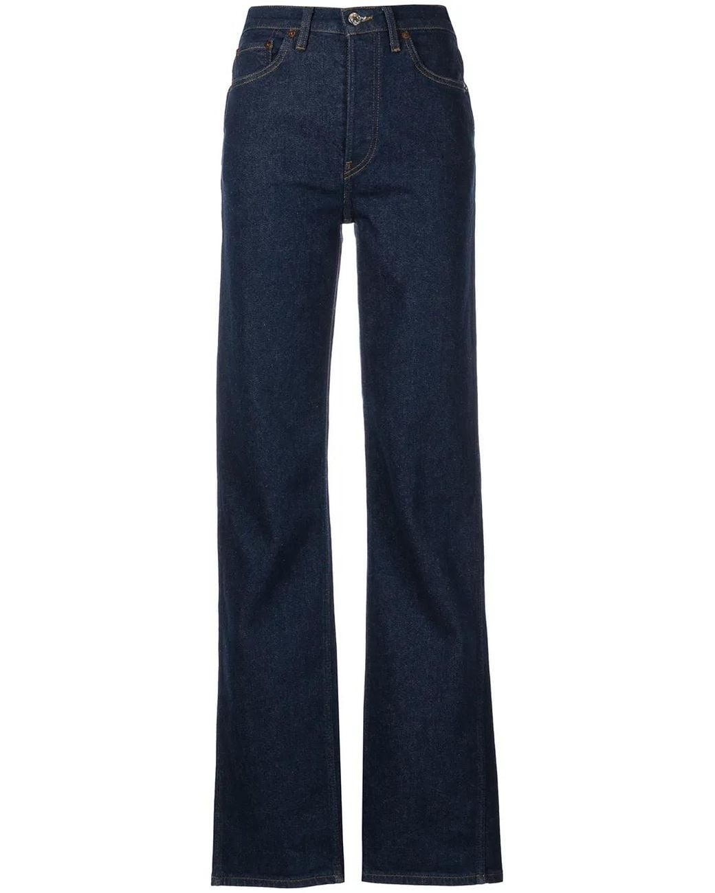 Re/done Blue '90S High-Rise Loose Jeans