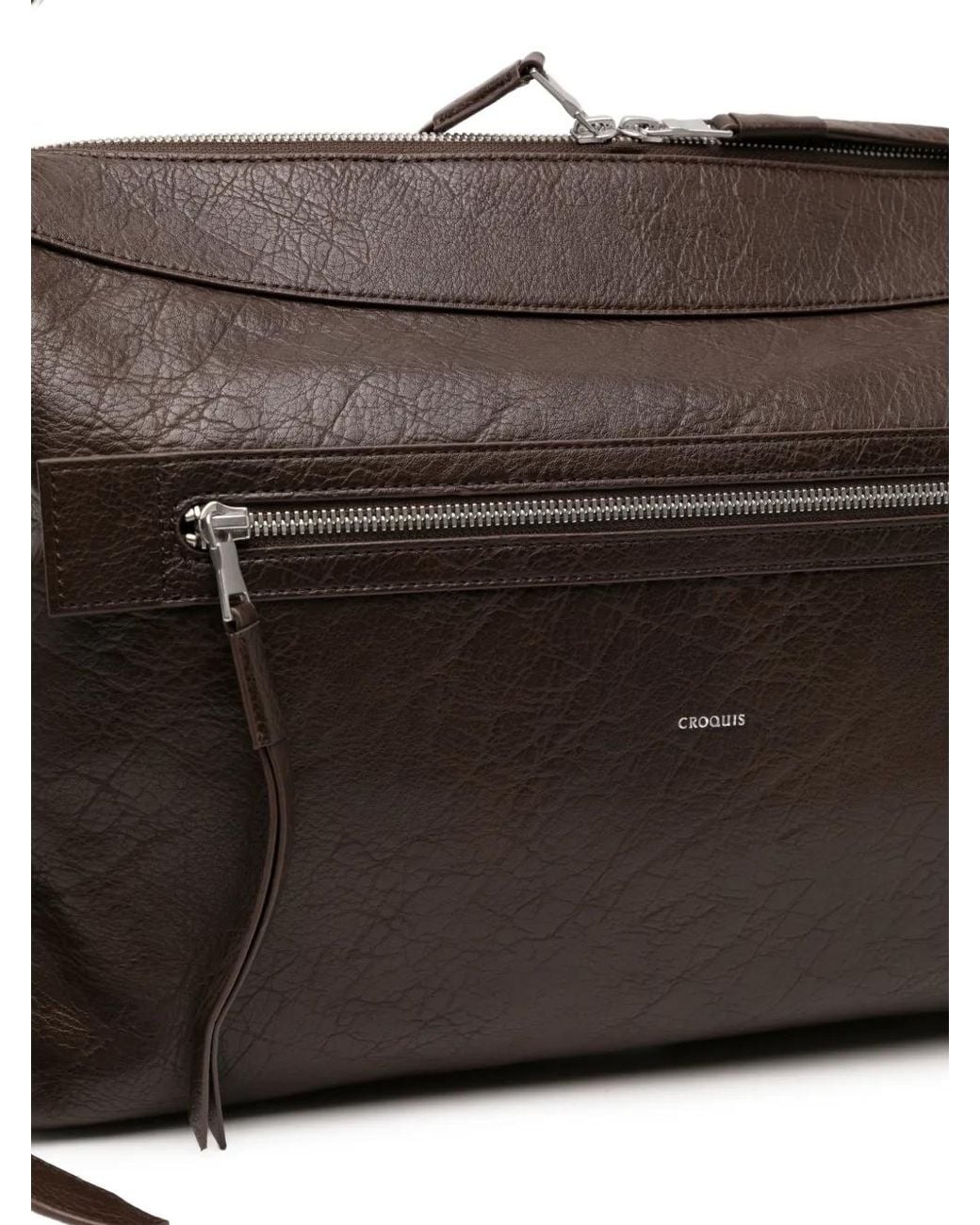 CROQUIS Black Minimalist Shoulder Bag for men