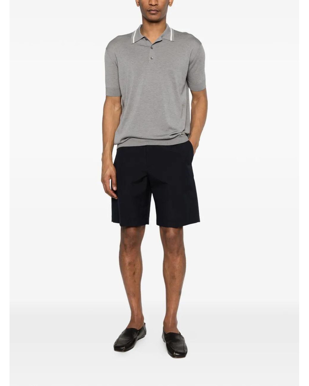 Grayed Blue Shorts for men