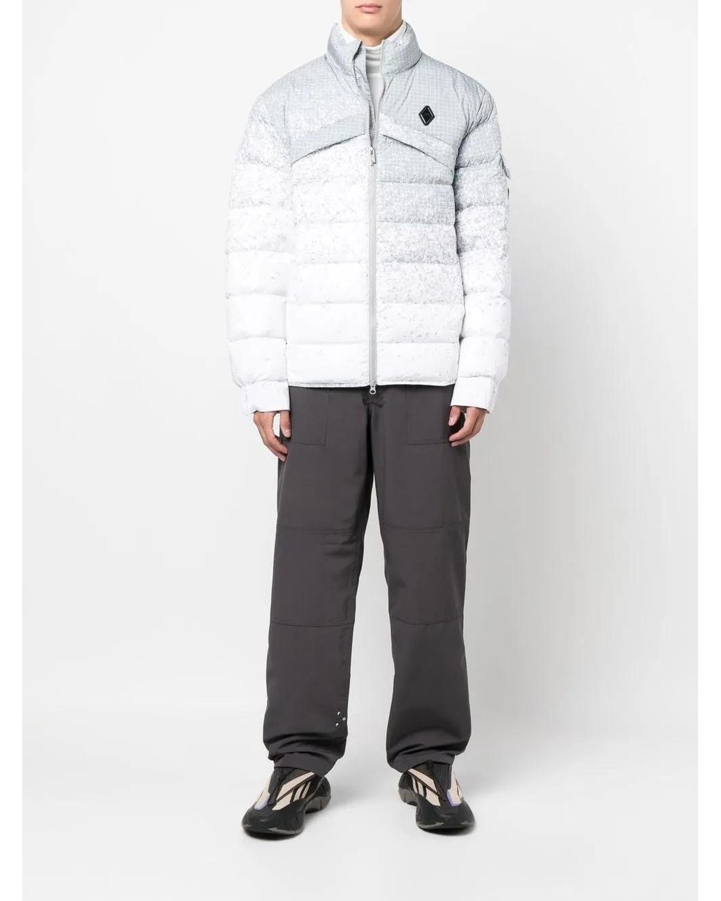 A_COLD_WALL* White * - Logo Printed Padded Jacket for men
