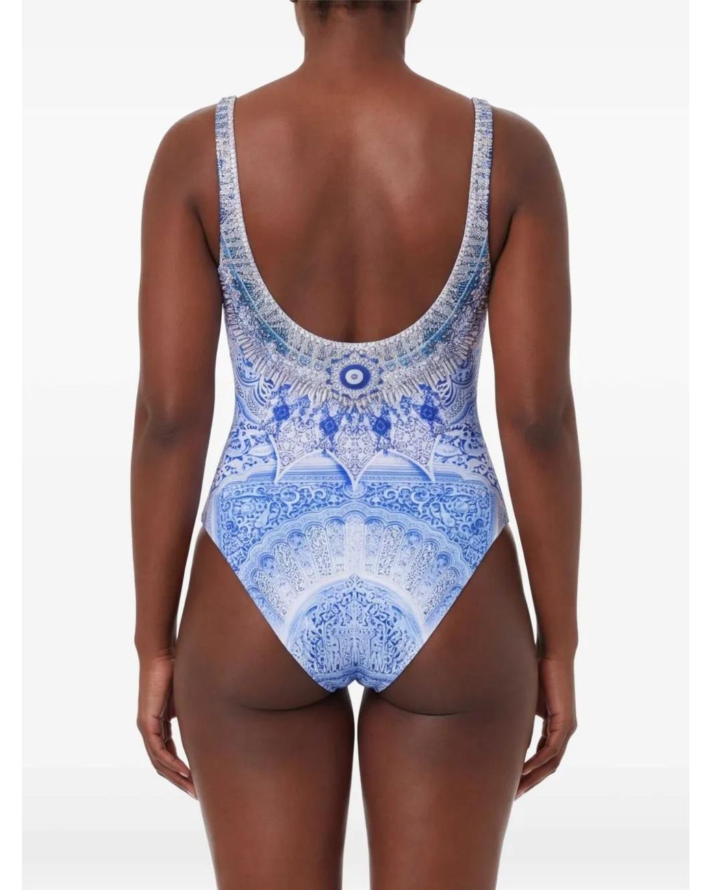 Camilla Blue Graphic-Print Swimsuit