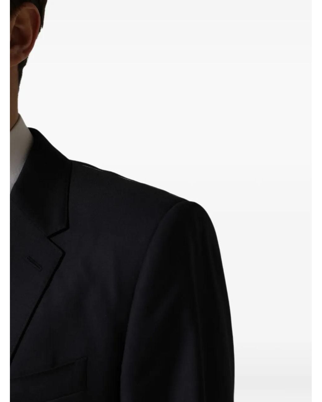 Dolce & Gabbana Black Slim-Fit Wool Blazer for men