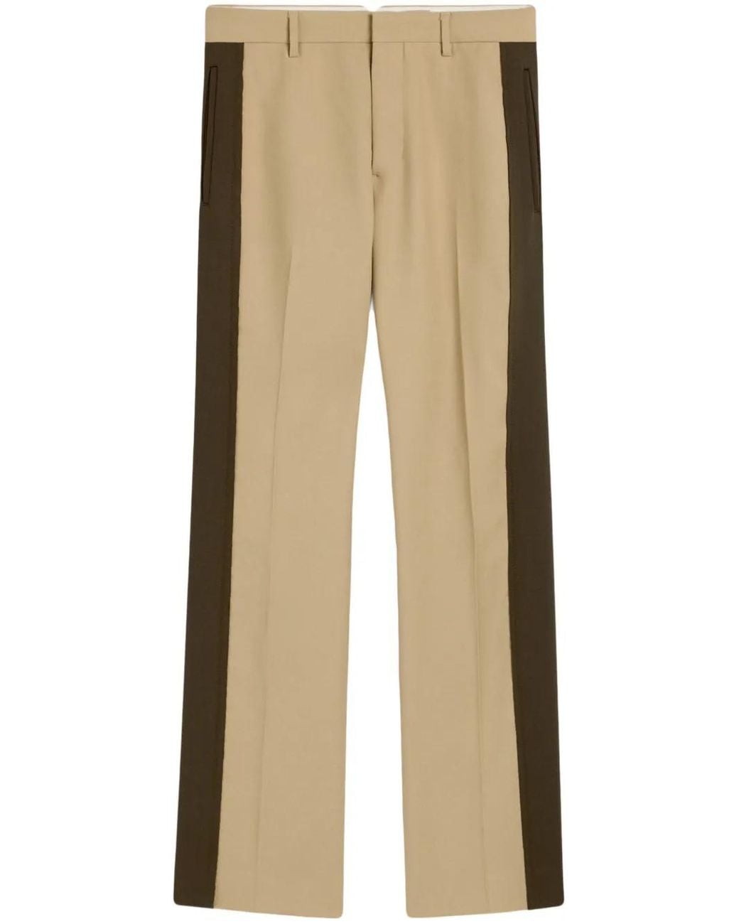 AMI Natural Contrasting Trousers for men