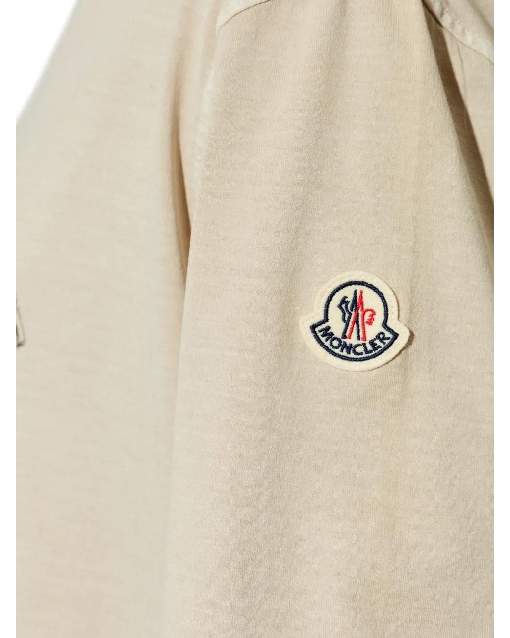 Moncler White Printed T-Shirt for men