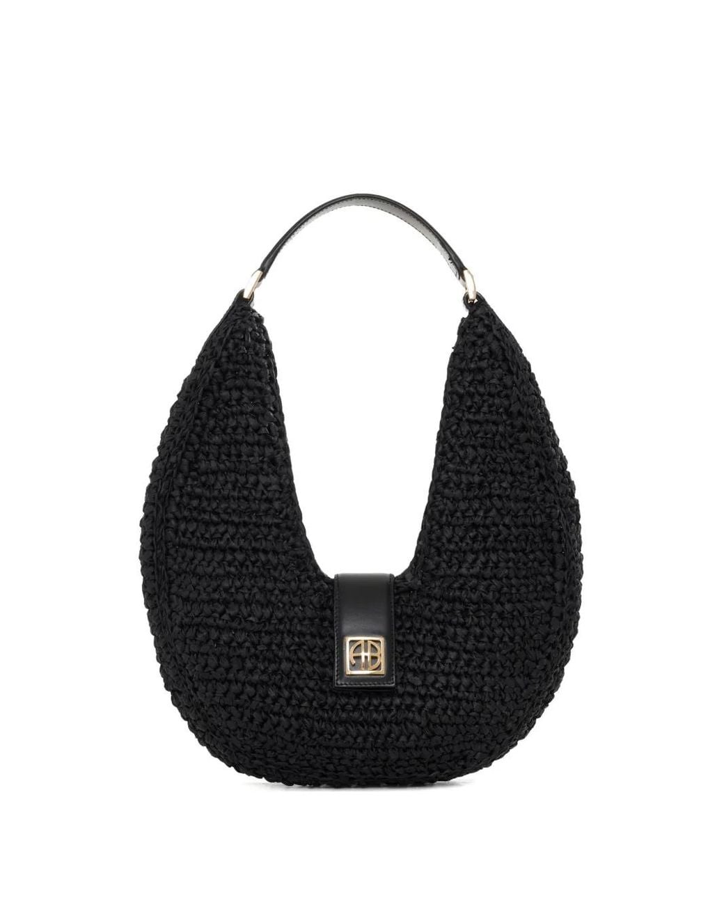 Anine Bing Black Lou Shoulder Bag