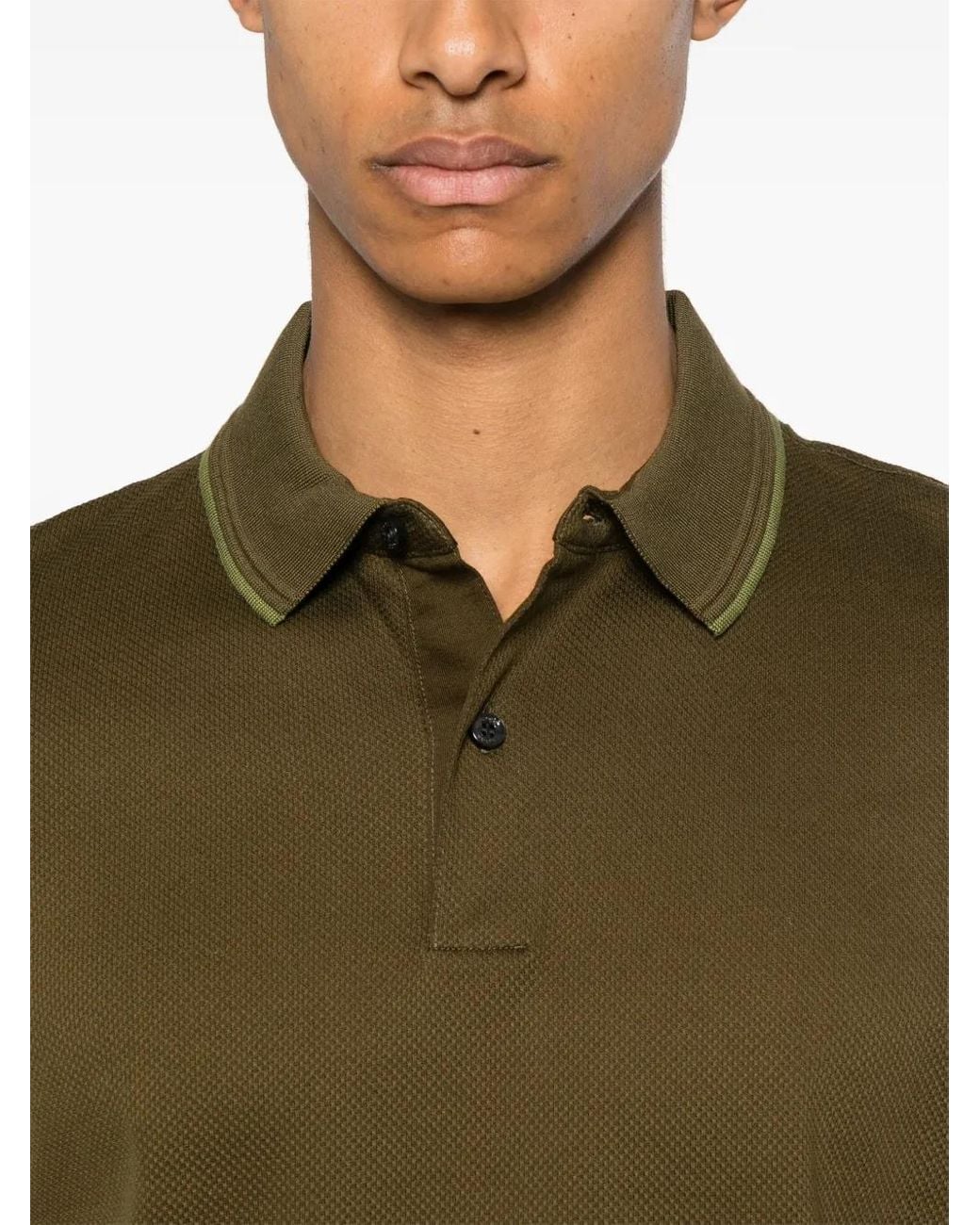 Boss Green Textured Polo Shirt for men