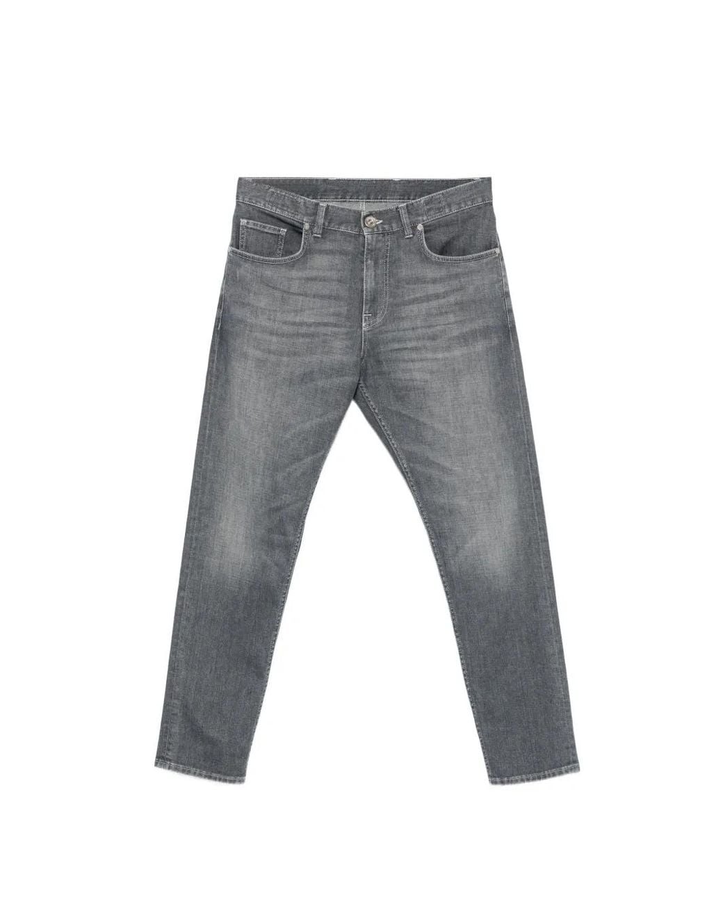 Eleventy Jeans Met Vervaagd Effect in het Gray voor heren