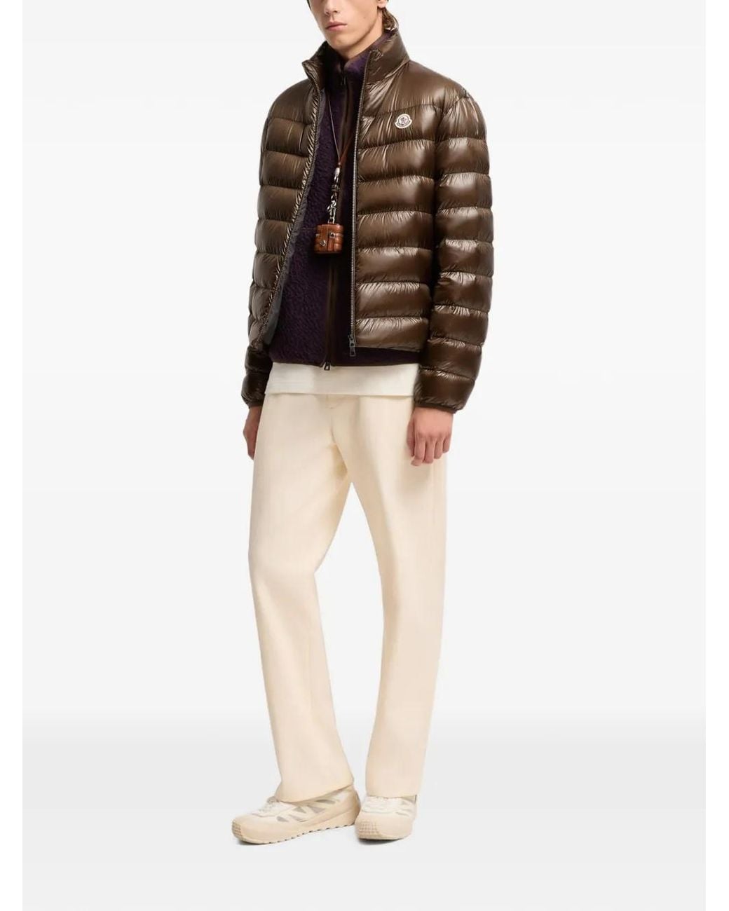 Moncler Brown Sergesta Packable Short Down Jacket for men