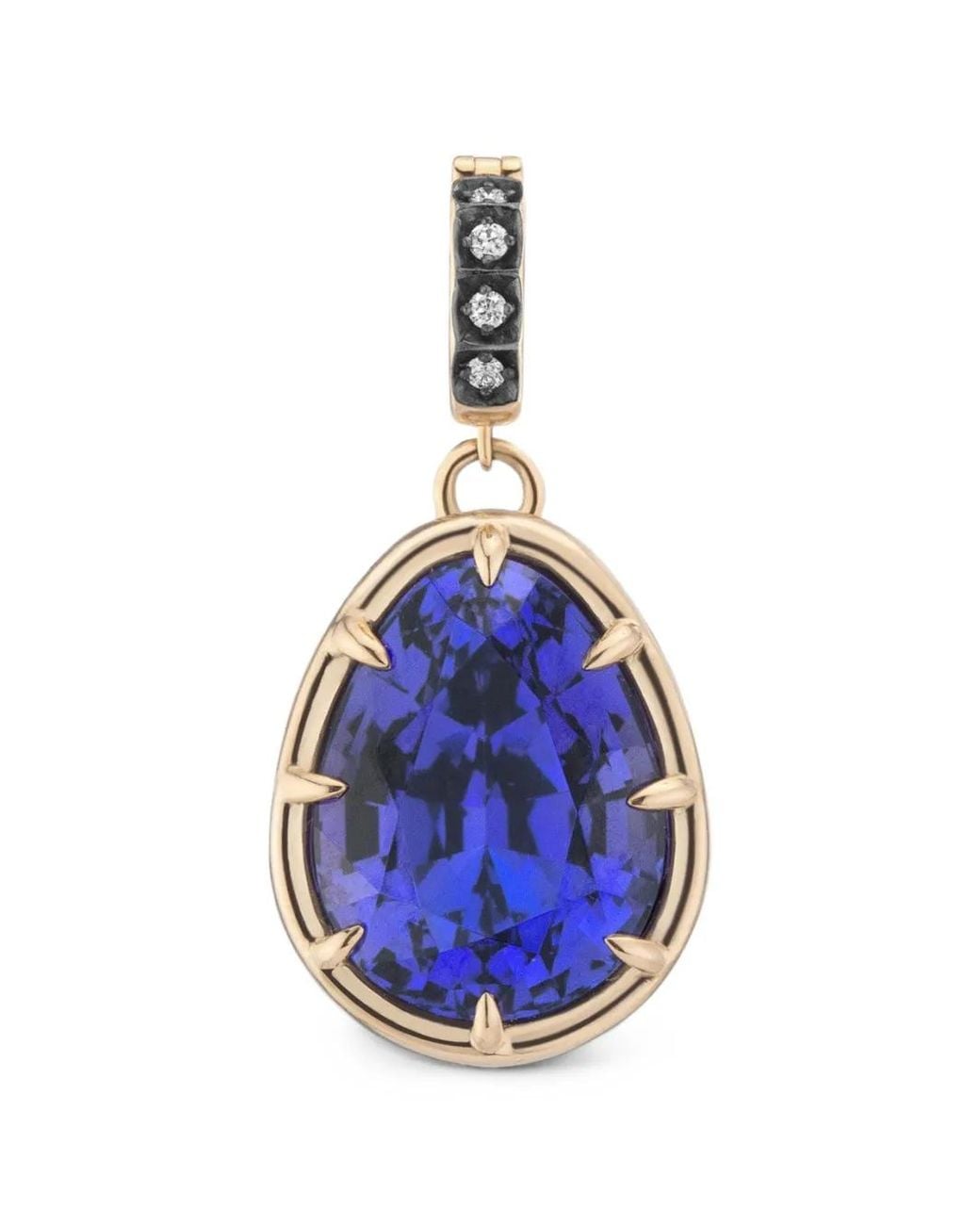 MINED+FOUND Blue Supernova Tanzanite And Diamond Pendant