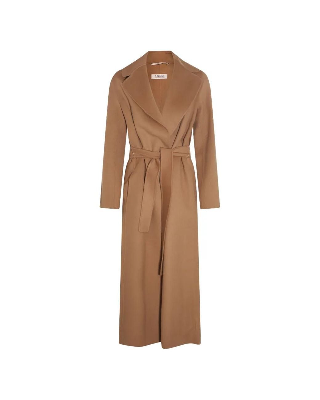 Max Mara Natural Belted Wool Coat