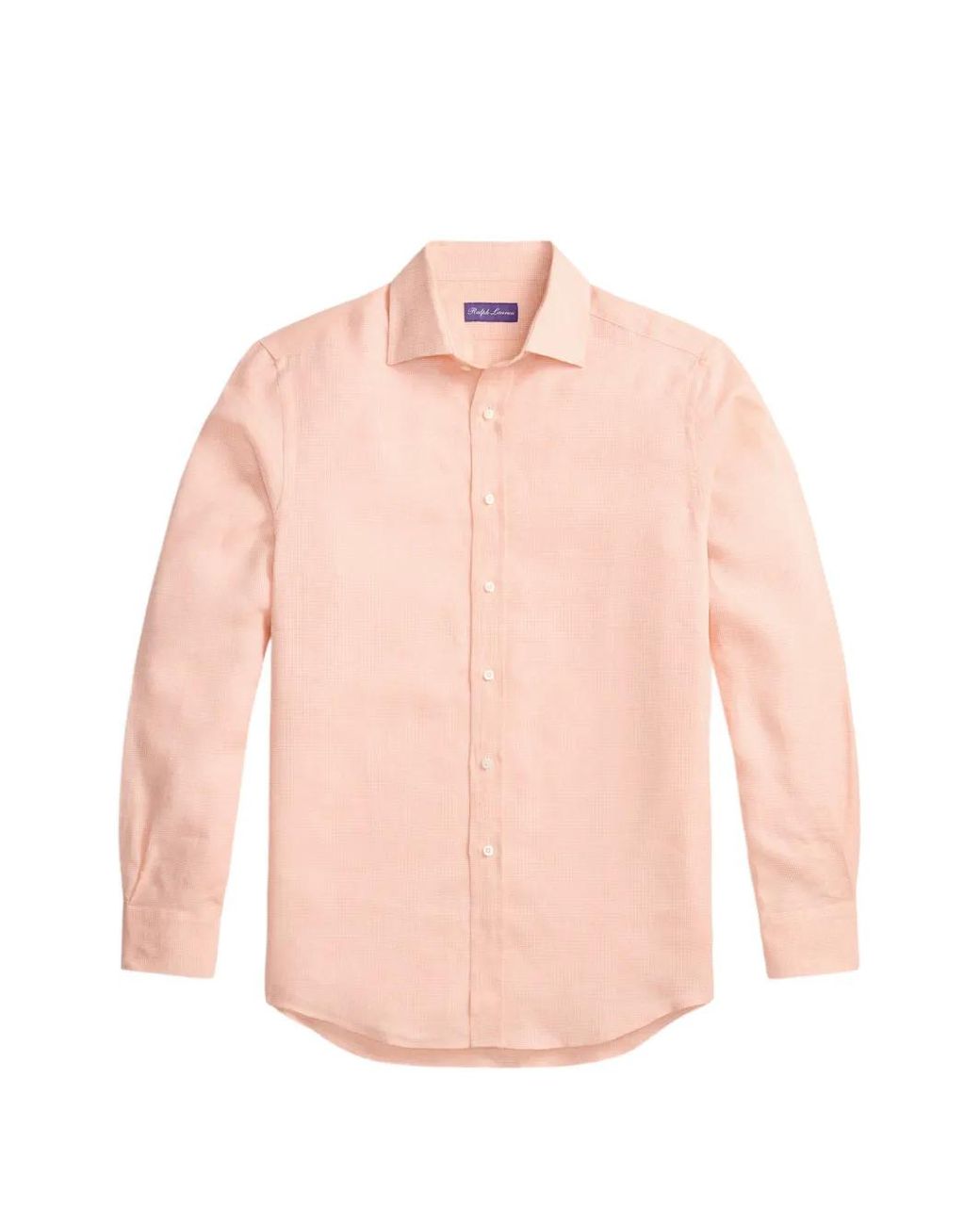 Ralph Lauren Pink Check-Pattern Long-Sleeve Shirt for men