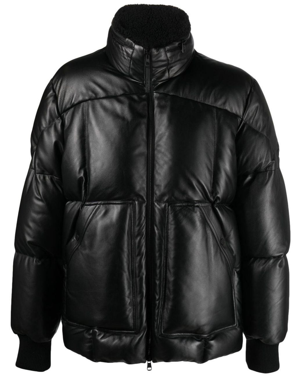MONCLER ジップアップパデッドブルゾン ブラック MONCLER ジップアップ