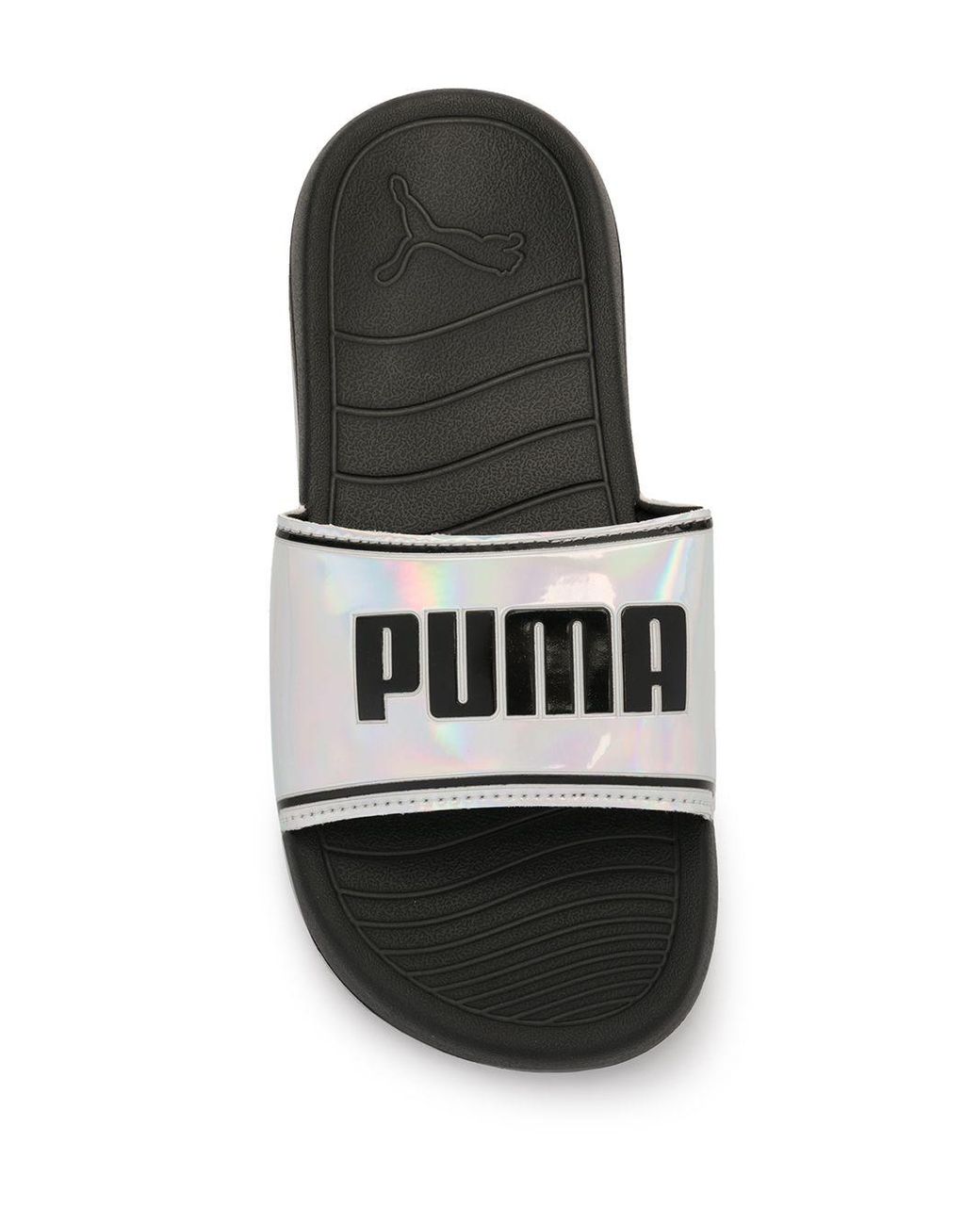 puma iridescent slides