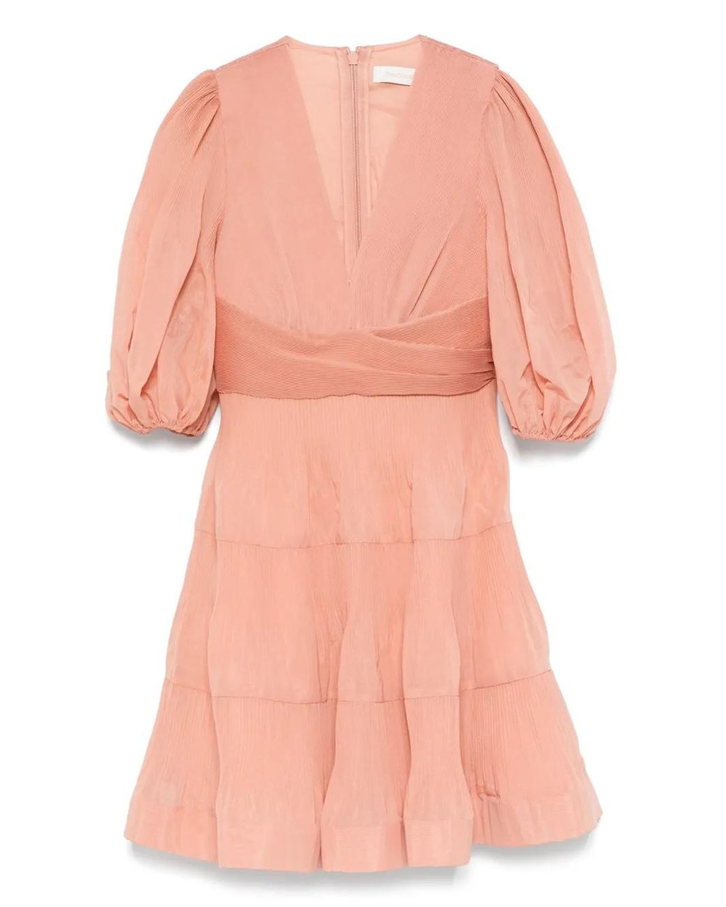 Zimmermann Pink Pleated Mini Dress