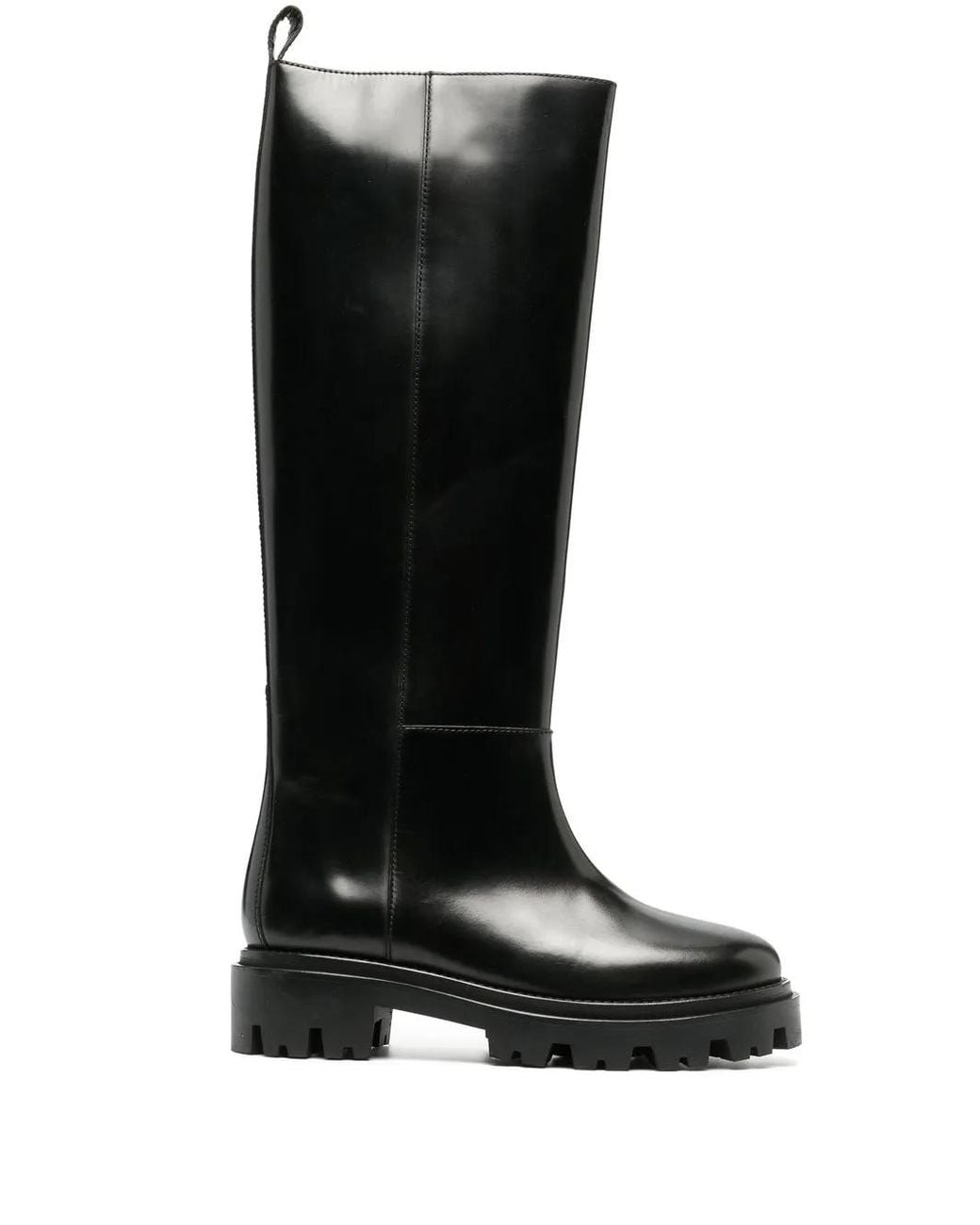 Isabel Marant Black Cener Knee-High Leather Boots