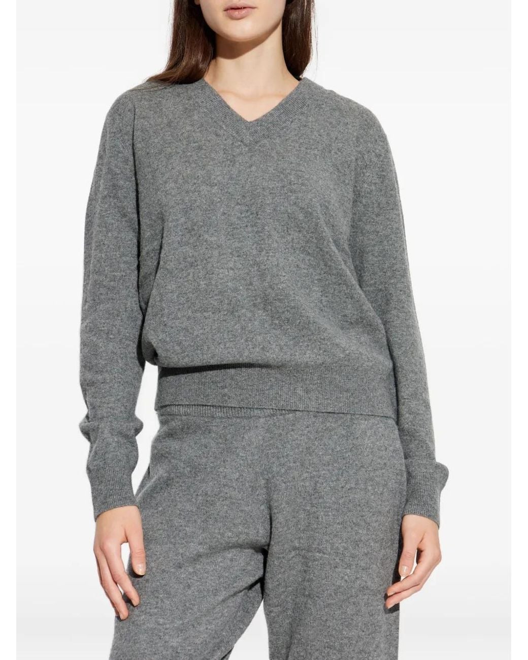 Jersey Con Cuello En V Entire studios de color Gray