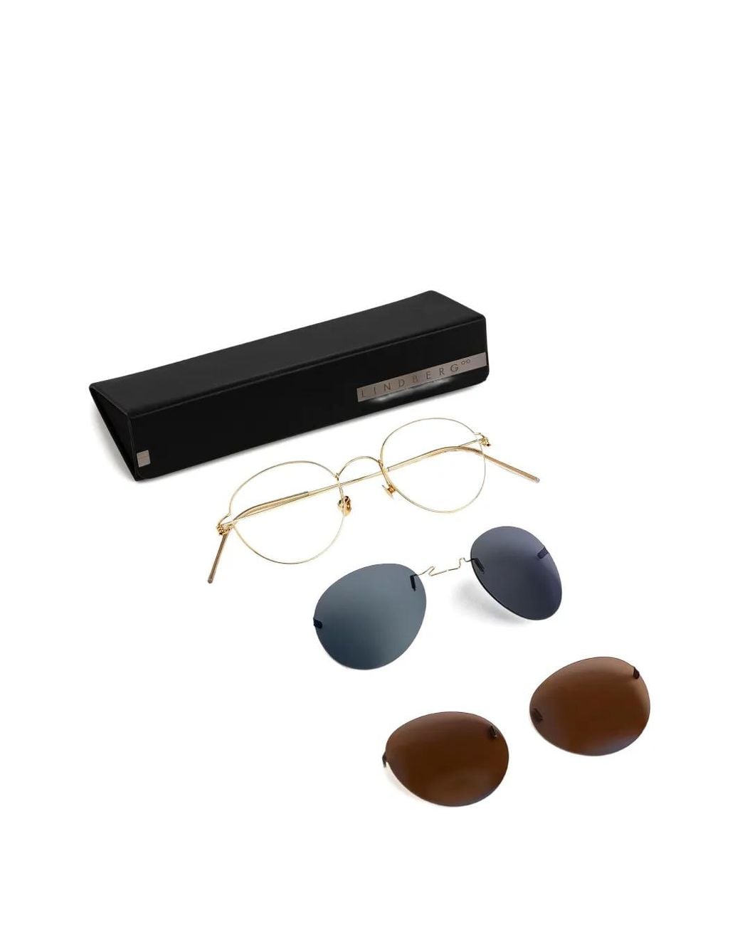 Lindberg Natural 18Kt- Round-Frame Glasses