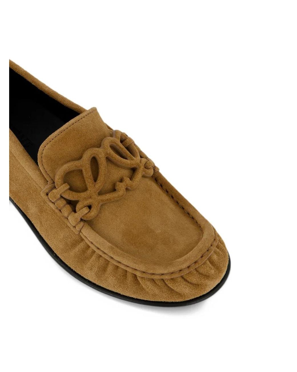 Loewe Brown Double L Loafers
