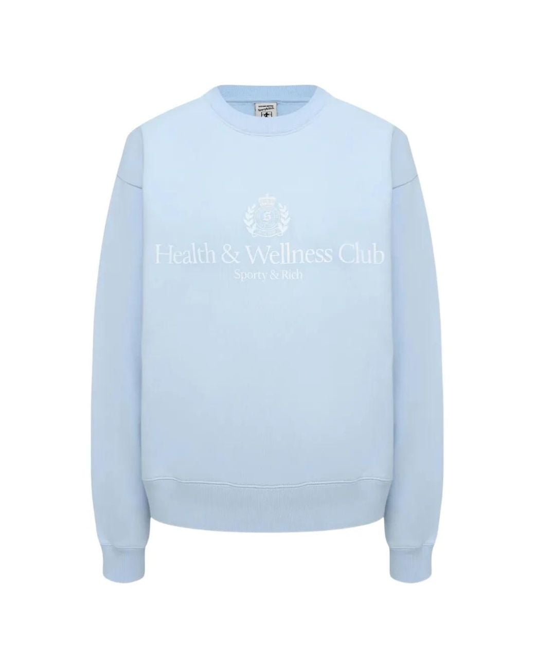Sporty & Rich Blue Sweat À Logo Imprimé