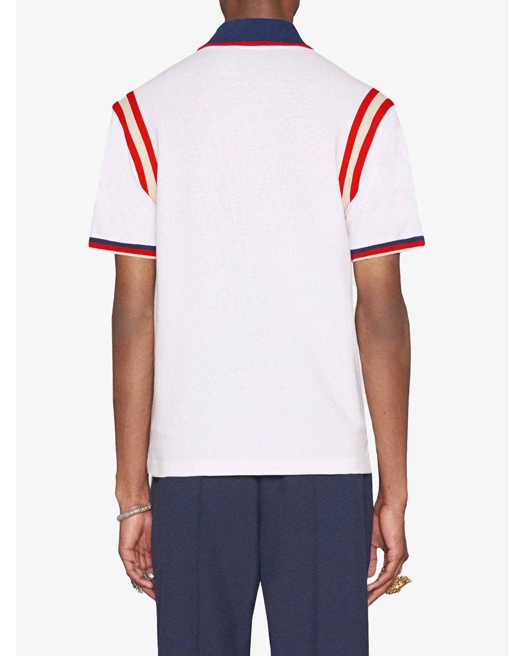 cotton polo with bee