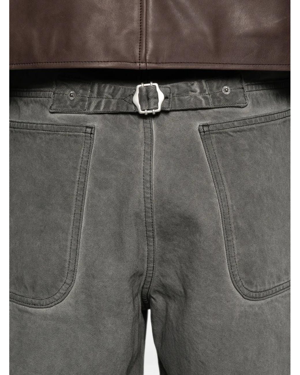 sunflower Gray Jean À Effet Délavé Et Détail De Boucle for men