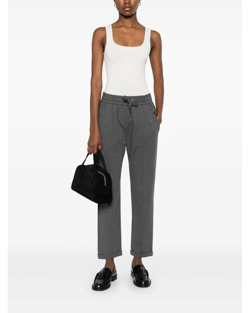 Brunello Cucinelli Gray Cotton Sweatpants