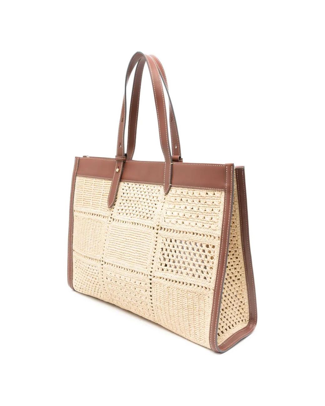 Anya Hindmarch Natural Mortimer Patchwork Tote Bag